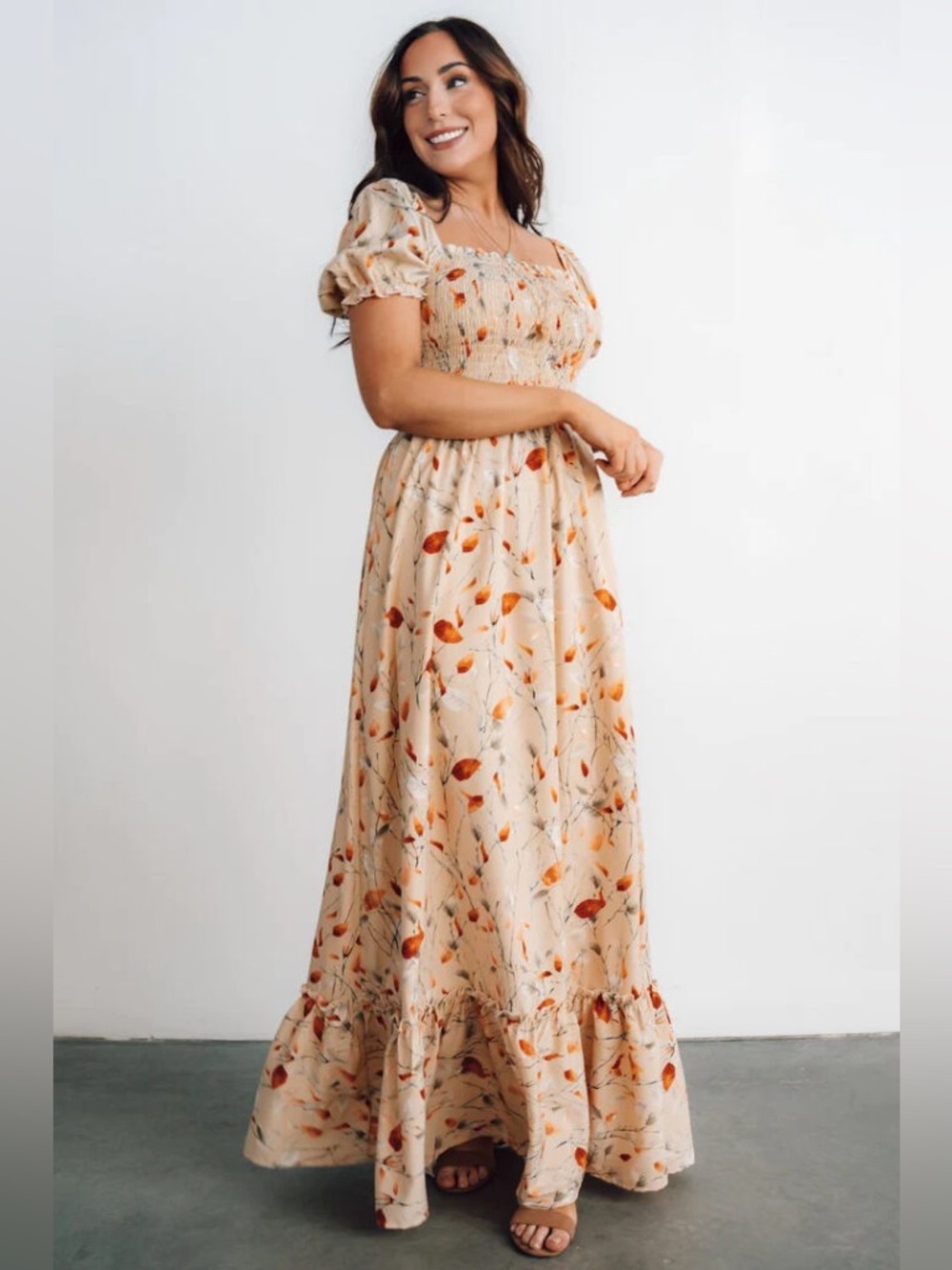 Baltic Born Capri Smocked Maxi Dress
